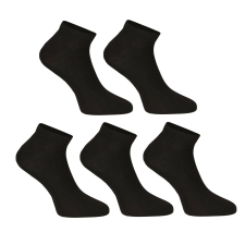 Nedeto 5PACK zokni Nedeto alacsony bambusz fekete (5PBN01) XL férfi zokni