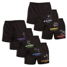 Nedeto 7PACK férfi bő szárú boxeralsók Nedeto 1. hét (7NTF1) L férfi alsó