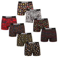 Nedeto 8PACK Férfi boxeralsó Nedeto többszínű (8NBV2) XXL férfi alsó
