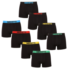 Nedeto 8PACK férfi boxeralsók Nedeto fekete (8NBC1) XL férfi alsó