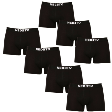 Nedeto Férfi Boxeralsó 7db - Fekete, Pamut, 3XL