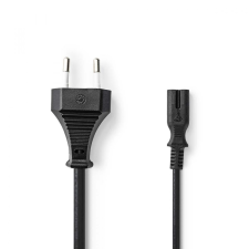 Nedis 2 eres C7 piskóta tápkábel 2m (PCGP11040BK20) kábel és adapter