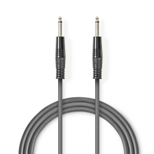 Nedis 6.35 mm Dugasz x2, PVC, nikkelezett, mono audio kábel, 3m (COTH23000GY30) (COTH23000GY30) kábel és adapter