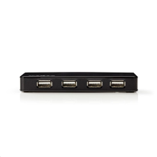 Nedis 7 portos USB hub USB 2.0 (UHUBU2730BK) (UHUBU2730BK) hub és switch