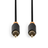 Nedis CABW24170AT20 RCA (apa - apa) kábel 2m - Fekete