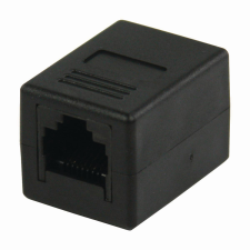 Nedis CAT6 RJ45 toldó (anya - anya) - Fekete kábel és adapter