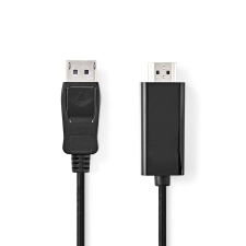 Nedis CCGL37100BK30 DisplayPort 1.2 - HDMI Kábel 3m - Fekete kábel és adapter