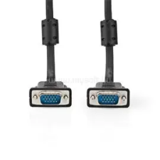 Nedis CCGL59000BK100, VGA kábel, VGA dugó Nikkelezett Maximális felbontás: 1280x768, hossz: 10m (CCGL59000BK100) kábel és adapter