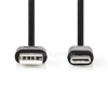 Nedis CCGL60601BK20 USB A - USB C (USB-C) kábel, 5W, hossz 2m (CCGL60601BK20)