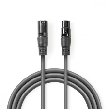 Nedis COTH15012GY10 XLR (apa - anya) kábel 1m - fekete kábel és adapter
