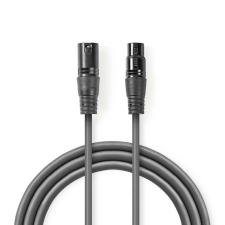 Nedis COTH15012GY10 XLR (apa - anya) kábel 1m - fekete kábel és adapter