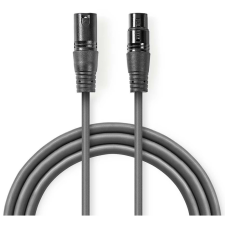 Nedis COTH15012GY30 XLR (apa - anya) kábel 3m - fekete audió/videó kellék, kábel és adapter