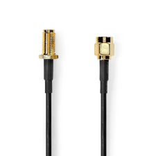 Nedis CSGL02010BK50 SMA antenna kábel 5m - Fekete kábel és adapter