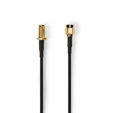 Nedis CSGL02210BK30 RP-SMA Antenna kábel 3m - Fekete (CSGL02210BK30) kábel és adapter
