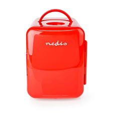 Nedis Hordozható mini hűtőszekrény | 4 l | AC 100 - 240 V / 12 V | Piros hűtőtáska