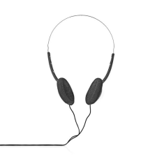 Nedis HPWD1101BK vezetékes fejhallgató, füldbe helyezhető, 3,5 mm, 1,2 m fülhallgató, fejhallgató tok