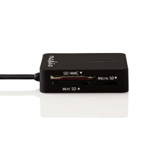 Nedis Kártyaolvasó Multicard USB2.0 (CRDRU2300BK) (CRDRU2300BK) kártyaolvasó