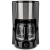 Nedis kávéfőző/ 12 csészéhez/ űrtartalom 1,5 l/ hőmérséklet fenntartó funkció/ fekete-ezüst