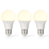 Nedis LED-es izzó meleg fehér 3 db (LBE27A603P3) (LBE27A603P3)
