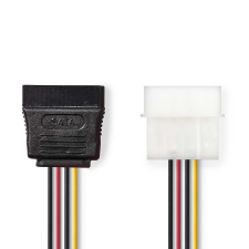 Nedis Molex - SATA kábel (Molex apa - SATA anya) (CCGP73500VA015) kábel és adapter