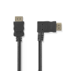 Nedis Nagy sebességű HDMI kábel Ethernet átvitellel 1.5m Fekete (CVGP34260BK15)