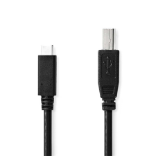 Nedis Nedis CCGB60650BK20 USB-C dugó - USB- B dugó kábel, 480 Mbps, 2m kábel és adapter