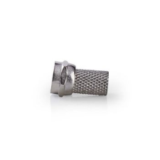 Nedis Nedis F csatlakozó | Tüske | 6,4 mm-es Koax Kábelekhez | 25 darab | Fém kábel és adapter