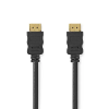 Nedis Nedis HDMI kábel ethernettel CVGL34060B HDMI-csatlakozó™ 4K@60Hz ARC 18 Gbps 10,0 m Kerek PVC Fekete