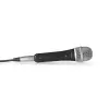 Nedis NEDIS MPWD50CBK vezetékes mikrofon,Kardioid Levehető kábel 5,00 m 50 Hz - 15 kHz 600 Ohm -72 dB | Be/Ki kapcs.Fek/szürke