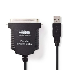 Nedis Nedis USB Nyomtatókábel | USB A Dugasz - Centronics 36 tűs Dugasz | 2,0 m | Fekete kábel és adapter