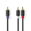 Nedis RCA Összekötő Fekete 3m CABW24000AT30