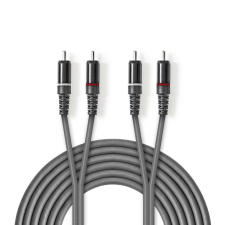 Nedis RCA-RCA sztereó audiokábel 3m szürke (COTH24200GY30) (COTH24200GY30) kábel és adapter