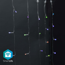Nedis SmartLife Dekoratív LED | Fényfüggöny | Wi-Fi | RGB | 180 LED&#039;s | 3 m | Android™ / IOS karácsonyfa izzósor