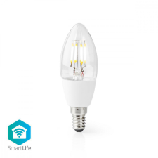 Nedis SmartLife LED izzó | Wi-Fi | E14 | 400 lm | 5 W | Meleg Fehér | 2700 K | Üveg | Android™ / IOS | Gyertya | 1 db izzó