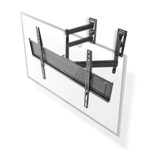 Nedis TVWM5350BK asztali TV konzol 177,8 cm (70") Fali Fekete tv állvány és fali konzol