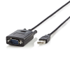Nedis (USB A apa - RS232 apa) Átalakító kábel 0.9m - Fekete