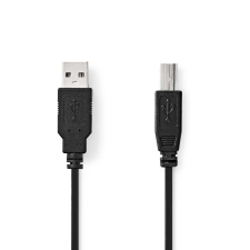 Nedis USB-A apa - USB-B apa USB kábel - Fekete (3m) (CCGL60100BK30) kábel és adapter