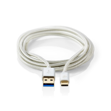 Nedis USB-C apa - USB-A apa Adat- és töltőkábel 1m - Alumínium kábel és adapter