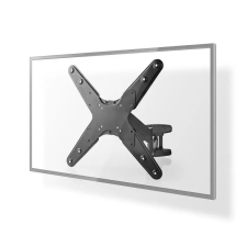 Nedis Vertical TV Wall Mount 23"-55" Black TVWM2732BK tv állvány és fali konzol
