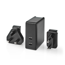 Nedis WCPD65W110BK Hálózati USB-C Töltő (65W) mobiltelefon kellék