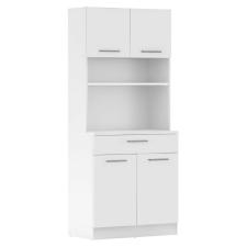  Négyajtós szekrény, fehér, DOMIS NEW bútor