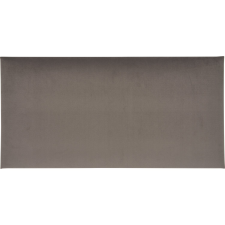 Négyszög alakú fali párna 60 cm x 30 cm sötétszürke bársony lakástextília