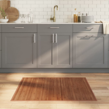  négyszögletű barna bambusz szőnyeg 80 x 100 cm lakástextília