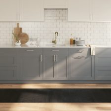  négyszögletű fekete bambusz szőnyeg 70 x 400 cm lakástextília