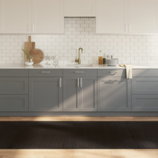 négyszögletű sötétbarna bambusz szőnyeg 100 x 500 cm lakástextília