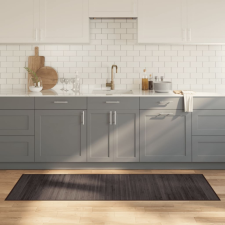  négyszögletű sötétbarna bambusz szőnyeg 70 x 200 cm lakástextília