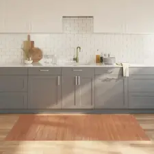  négyszögletű természetes bambusz szőnyeg 100 x 200 cm lakástextília