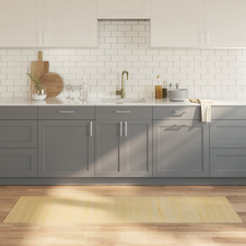  négyszögletű világos természetes bambusz szőnyeg 60 x 200 cm lakástextília