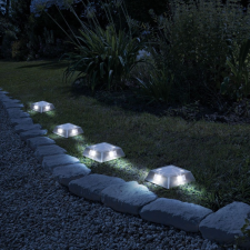  Négyzet alakú LED-es leszúrható szolár lámpa kültéri világítás