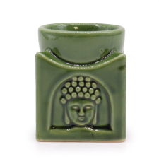 Négyzetes Buddha Aromalámpa - Sötét Jade illóolaj párologtató